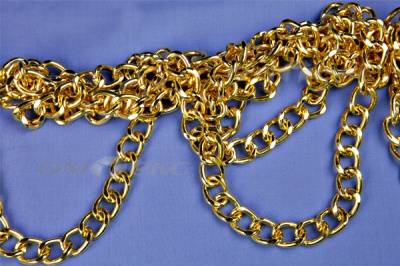 Цепь металл декоративная №11 (17*13) золото (10+/-1 м)  - купить в Белгороде. Цена: 1 341.87 руб.