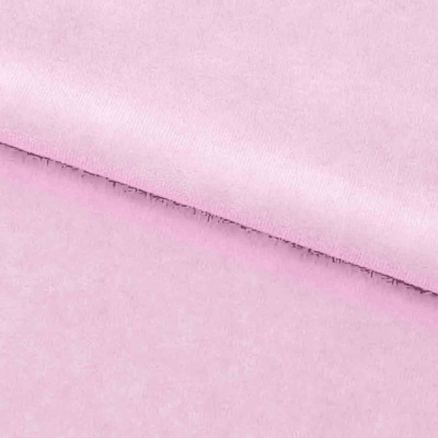 Велюр JS LIGHT 1, 220 гр/м2, шир.150 см, (3,3 м/кг), цвет бл.розовый - купить в Белгороде. Цена 1 055.34 руб.