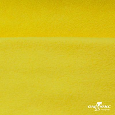 Флис DTY 14-0760, 240 г/м2, шир. 150 см, цвет яркий желтый - купить в Белгороде. Цена 640.46 руб.