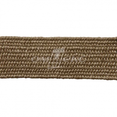 Тесьма отделочная полипропиленовая плетеная эластичная #2, шир. 40мм, цв.- соломенный - купить в Белгороде. Цена: 50.99 руб.