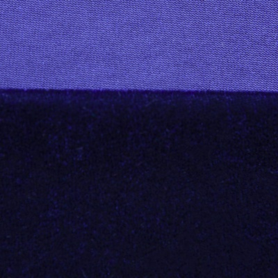 Бархат стрейч №14, 240 гр/м2, шир.160 см, (2,6 м/кг), цвет т.синий - купить в Белгороде. Цена 740.88 руб.