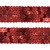 Тесьма с пайетками 3, шир. 20 мм/уп. 25+/-1 м, цвет красный - купить в Белгороде. Цена: 778.19 руб.