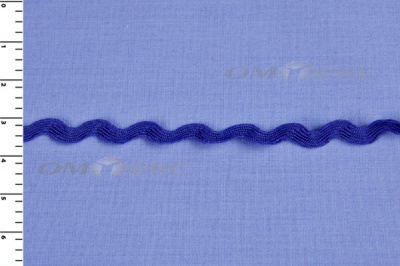 Тесьма плетеная "Вьюнчик"/синий - купить в Белгороде. Цена: 40.72 руб.