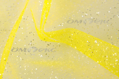 Сетка Глиттер, 40 гр/м2, шир.160см, цвет жёлтый - купить в Белгороде. Цена 163.01 руб.