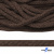 Шнур плетеный d-6 мм, 70% хлопок 30% полиэстер, уп.90+/-1 м, цв.1073-т.коричневый - купить в Белгороде. Цена: 594 руб.