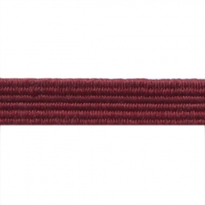 Резиновые нити с текстильным покрытием, шир. 6 мм ( упак.30 м/уп), цв.- 88-бордо - купить в Белгороде. Цена: 155.22 руб.