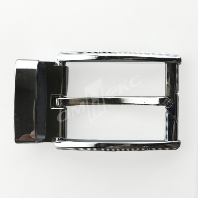 Пряжка металлическая для мужского ремня 845005А#2 (шир.ремня 40 мм), цв.-никель - купить в Белгороде. Цена: 110.29 руб.