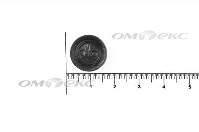 51820/15 мм (2 пр)  черные пуговицы - купить в Белгороде. Цена: 0.87 руб.