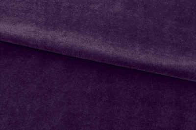 Бархат стрейч, 240 гр/м2, шир.160см, (2,4 м/кг), цвет 27/фиолет - купить в Белгороде. Цена 886.02 руб.