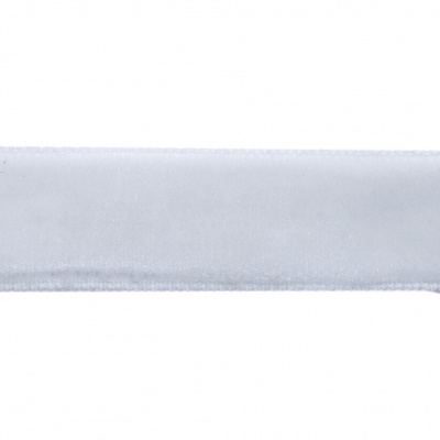 Лента бархатная нейлон, шир.12 мм, (упак. 45,7м), цв.01-белый - купить в Белгороде. Цена: 462.28 руб.