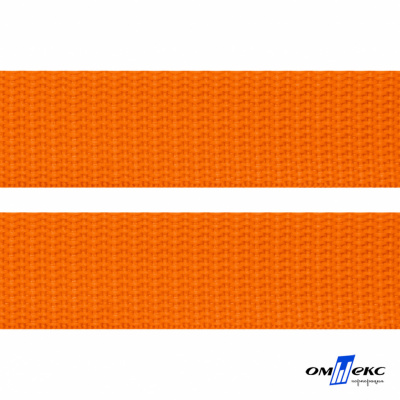 Оранжевый - цв.523 - Текстильная лента-стропа 550 гр/м2 ,100% пэ шир.50 мм (боб.50+/-1 м) - купить в Белгороде. Цена: 797.67 руб.