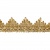 Тесьма металлизированная 0384-0240, шир. 40 мм/уп. 25+/-1 м, цвет золото - купить в Белгороде. Цена: 490.74 руб.
