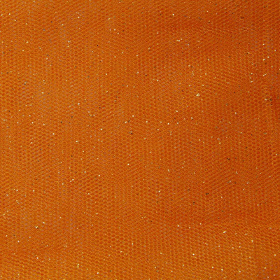 Сетка Глиттер, 24 г/м2, шир.145 см., оранжевый - купить в Белгороде. Цена 117.24 руб.