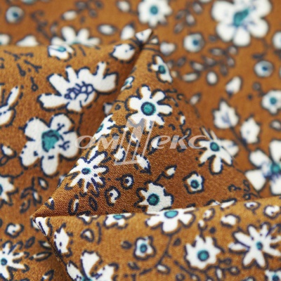 Плательная ткань "Фламенко" 11.1, 80 гр/м2, шир.150 см, принт растительный - купить в Белгороде. Цена 239.03 руб.