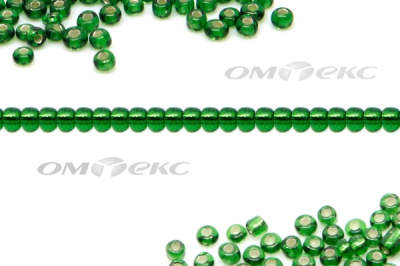 Бисер (SL) 11/0 ( упак.100 гр) цв.27В - зелёный - купить в Белгороде. Цена: 53.34 руб.