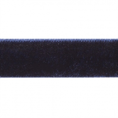 Лента бархатная нейлон, шир.12 мм, (упак. 45,7м), цв.180-т.синий - купить в Белгороде. Цена: 411.60 руб.
