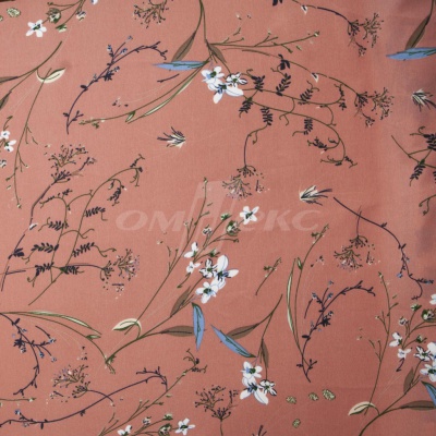 Плательная ткань "Фламенко" 2.1, 80 гр/м2, шир.150 см, принт растительный - купить в Белгороде. Цена 311.05 руб.