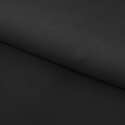 Костюмная ткань "Элис", 220 гр/м2, шир.150 см, цвет чёрный - купить в Белгороде. Цена 308 руб.