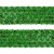 Тесьма с пайетками D4, шир. 35 мм/уп. 25+/-1 м, цвет зелёный - купить в Белгороде. Цена: 1 308.30 руб.