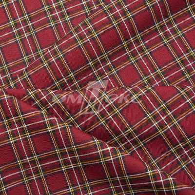 Ткань костюмная клетка 24379 2012, 230 гр/м2, шир.150см, цвет бордовый/бел/жел - купить в Белгороде. Цена 539.74 руб.