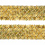 Тесьма с пайетками D16, шир. 35 мм/уп. 25+/-1 м, цвет золото - купить в Белгороде. Цена: 1 281.60 руб.