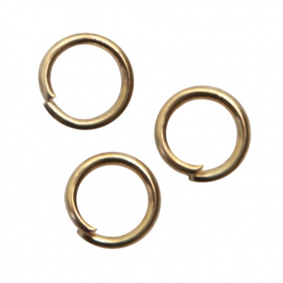 Кольцо  соединительное для бижутерии 5 мм, цв.-золото - купить в Белгороде. Цена: 0.44 руб.