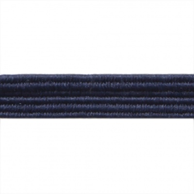 Резиновые нити с текстильным покрытием, шир. 6 мм ( упак.30 м/уп), цв.- 117-т.синий - купить в Белгороде. Цена: 152.05 руб.