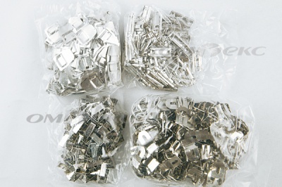 Крючки брючные 4 шипа "Стром" 144 шт. никель - купить в Белгороде. Цена: 383.97 руб.