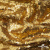 Трикотажное полотно, Сетка с пайетками,188 гр/м2, шир.140 см, цв.-тем.золото (#51) - купить в Белгороде. Цена 505.15 руб.
