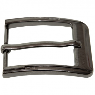 Пряжка металлическая для мужского ремня SC035#6 (шир.ремня 40 мм), цв.-тем.никель - купить в Белгороде. Цена: 43.93 руб.