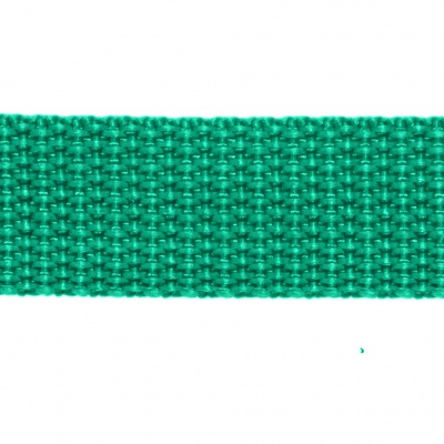 Стропа текстильная, шир. 25 мм (в нам. 50+/-1 ярд), цвет яр.зелёный - купить в Белгороде. Цена: 397.52 руб.