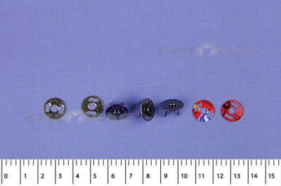 Кнопки магнитные МКМ-02, диам. 18 мм, чёрный никель - купить в Белгороде. Цена: 14.49 руб.