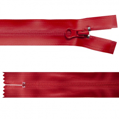 Молния водонепроницаемая PVC Т-7, 20 см, неразъемная, цвет (820)-красный - купить в Белгороде. Цена: 21.56 руб.