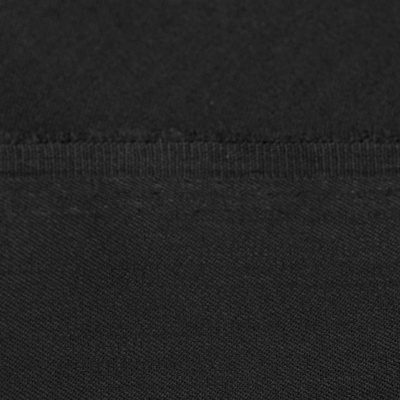 Костюмная ткань с вискозой "Рошель", 250 гр/м2, шир.150см, цвет чёрный - купить в Белгороде. Цена 438.12 руб.