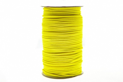 0370-1301-Шнур эластичный 3 мм, (уп.100+/-1м), цв.110 - желтый - купить в Белгороде. Цена: 459.62 руб.