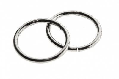 Кольцо металлическое d-15 мм, цв.-никель - купить в Белгороде. Цена: 2.45 руб.