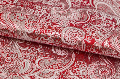 Ткань костюмная жаккард, 135 гр/м2, шир.150см, цвет красный№3 - купить в Белгороде. Цена 441.94 руб.