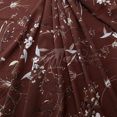 Плательная ткань "Фламенко" 2.2, 80 гр/м2, шир.150 см, принт растительный - купить в Белгороде. Цена 239.03 руб.