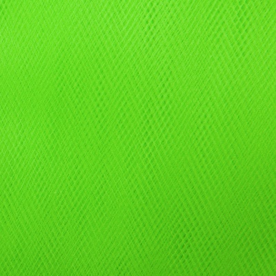 Фатин матовый 16-142, 12 гр/м2, шир.300см, цвет неон.зелёный - купить в Белгороде. Цена 101.95 руб.