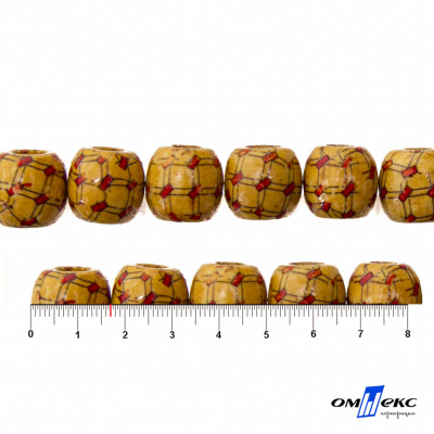 0189-Бусины деревянные "ОмТекс", 17 мм, упак.50+/-3шт - купить в Белгороде. Цена: 83.66 руб.