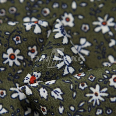 Плательная ткань "Фламенко" 11.2, 80 гр/м2, шир.150 см, принт растительный - купить в Белгороде. Цена 259.21 руб.