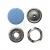 Кнопка рубашечная (закрытая) 9,5мм - эмаль, цв.182 - св.голубой - купить в Белгороде. Цена: 5.74 руб.