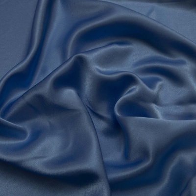 Поли креп-сатин 16-4132, 125 (+/-5) гр/м2, шир.150см, цвет голубой - купить в Белгороде. Цена 155.57 руб.