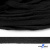 Шнур плетеный d-8 мм плоский, 70% хлопок 30% полиэстер, уп.85+/-1 м, цв.- чёрный - купить в Белгороде. Цена: 735 руб.
