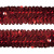 Тесьма с пайетками 3, шир. 30 мм/уп. 25+/-1 м, цвет красный - купить в Белгороде. Цена: 1 087.39 руб.