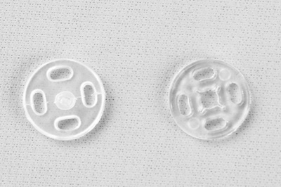 Кнопки пришивные пластиковые 11,5 мм, блистер 24шт, цв.-прозрачные - купить в Белгороде. Цена: 59.44 руб.