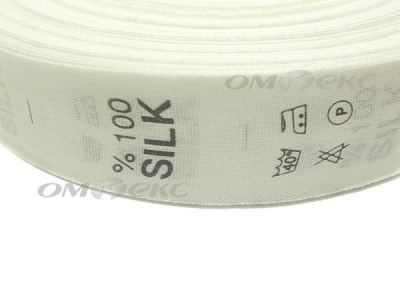 Состав и уход за тк.100% Silk (1000 шт) - купить в Белгороде. Цена: 520.46 руб.