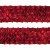Тесьма с пайетками 3, шир. 35 мм/уп. 25+/-1 м, цвет красный - купить в Белгороде. Цена: 1 308.30 руб.
